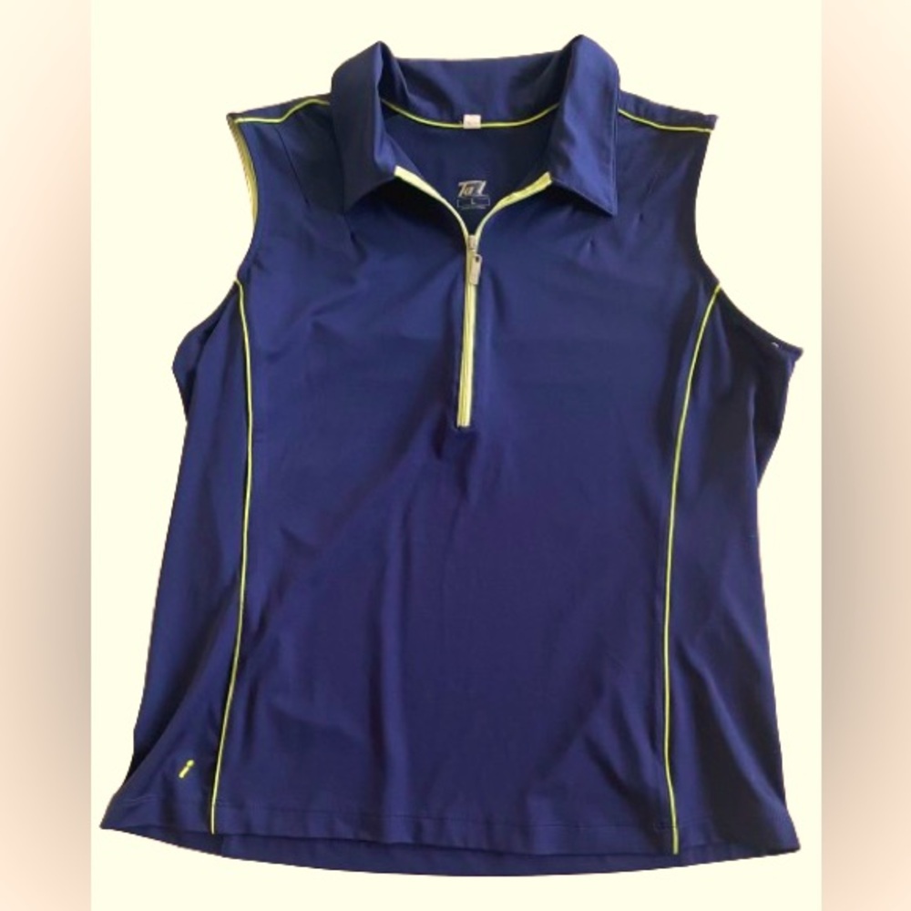 Tail Navy Sleeveless Tank Top for Pickleball or Golf, Size S